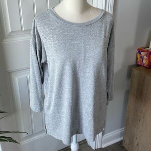 LOFT gray knit casual • small petite
